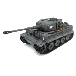 Czołg zdalnie sterowany IR/dźwięk 1:24 German Tiger 1 Late Painted Gray RTR 2.4Ghz - Heng Long 3841-11-L-G